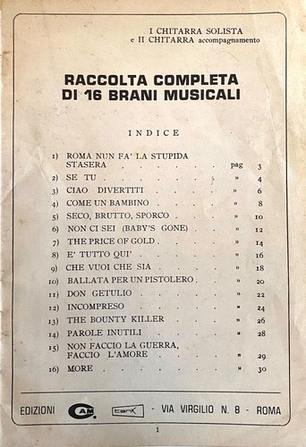 Raccolta completa brani - raccolta, 16