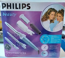 Stira capelli e Arriccia capelli Philips Geometricks 6 in 1 HP4696, multi-styler