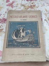 Libro Piccolo Atlante Storico de agostini evo moderno 1955 mappe