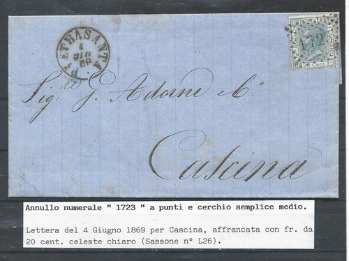 1869 20c con - 1869,