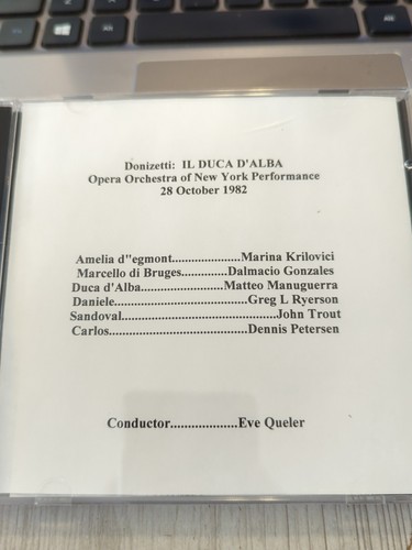 Live opera recording cd1801 - recording,