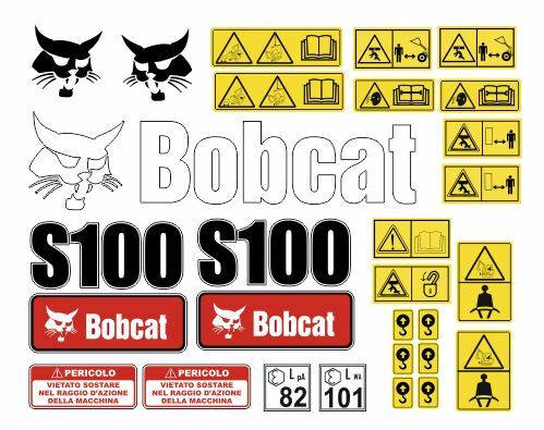 Bobcat s100 decalcomanie - bobcat,