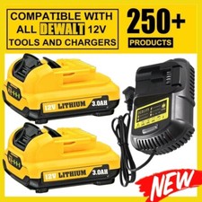 2 PACK For Dewalt DCB122 2.0Ah