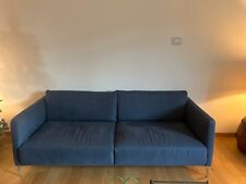 Divano Pianca 3 posti. Lino colore blu (usato)