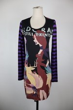 CUSTO BARCELONA VESTITO DONNA TG S WOMAN CASUAL VINTAGE DRESS ABITO MANICA LUNGA