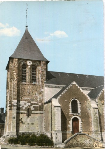 Carte yvre polin église - yvre, le