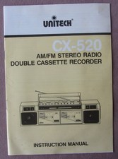 Orig 1980s Unitech AM/FM