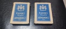  DUE MAZZI DI CARTE  TELATE DA RAMINO FRATELLI ARMANINO  ROMA  VINTAGE