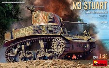 KIT MODELLINO MILITARE MINIART CARRO ARMATO M3 STUART LIGHT TANK SCALA 1:35
