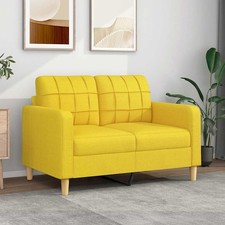 Divano a 2 Posti Giallo Chiaro