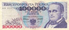 Polonia Poland 100000 Zlotych