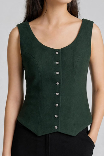 Top gilet vintage - top,