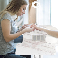 Tavolo Manicure Pieghevole Con Aspiratore Elettrico, Scrivania Portatile Unghie 