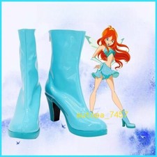 Winx Club Bloom Scarpe Cosplay Puntelli Donna Stivali Moda Bellezza Halloween Regali