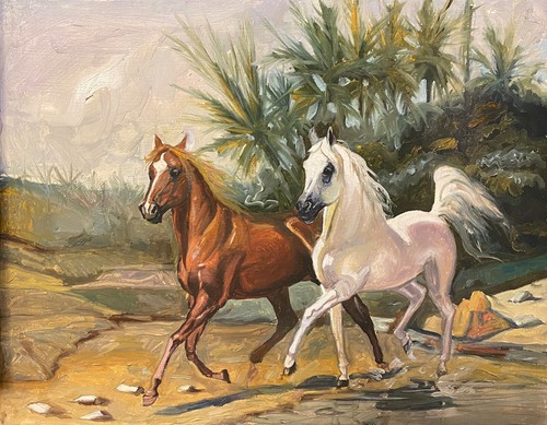 Cavalli arabi quadro - cavalli,