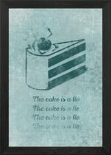 la torta è una bugia poster