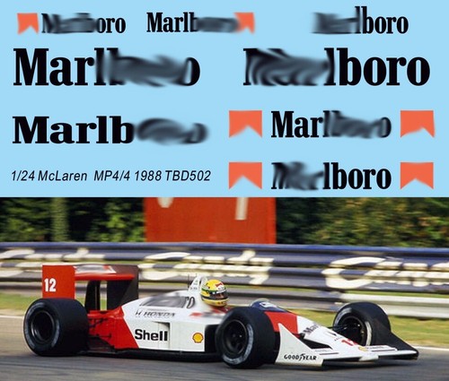 Decals per mclaren - 1/24,