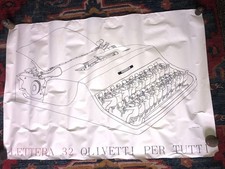OLIVETTI : MANIFESTO LETTERA 32 DI FOLON
