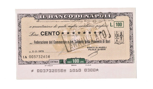 Miniassegni banco napoli - miniassegni,