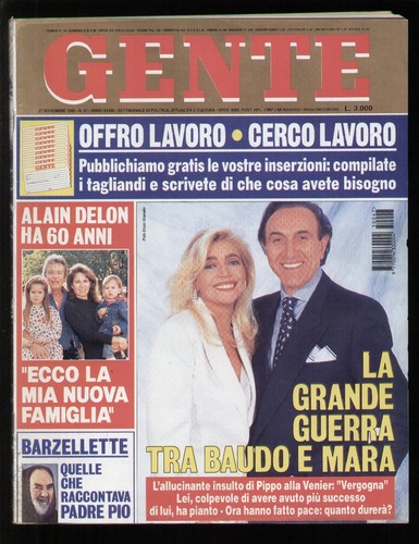 Gente 1995 baudo venier - gente,