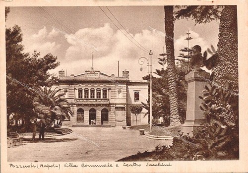Ar909 cartolina pozzuoli villa - pozzuoli,