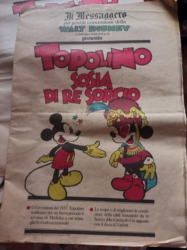 Giornalini topolino messaggero - giornalini,