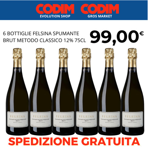 Bottiglie felsina spumante - 6,