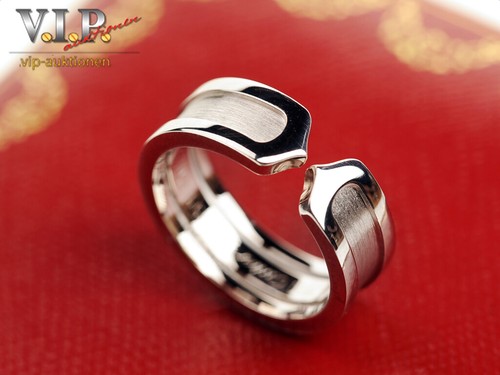Anello cartier doppio logo - anello,