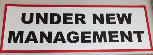 Under new management - under, poster