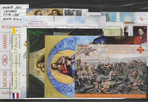 Vaticano 2012 annata - 2012:,