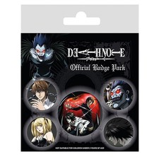 Genuine Death Note Characters 5 Piece Badge Set Button Badges Anime Manga