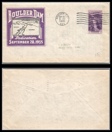Scott 774 fdc - diga, masso