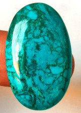 Ragnatela naturale 35,50 CT blu turchese taglio ovale pietra preziosa sfusa r...