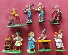 Lotto Diorami Statuine Presepe In Resina Alte 8 cm