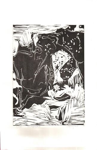 Xilografia coriandoli di - coriandoli,