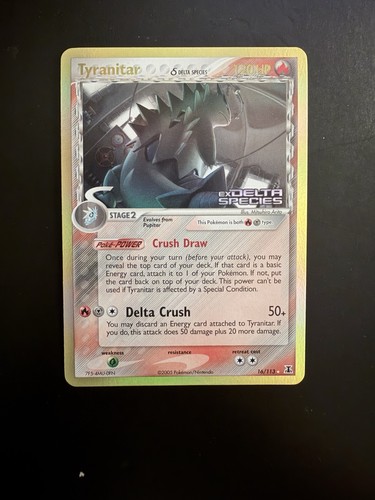 Pokemon tyranitar 113 ex - 16/113,