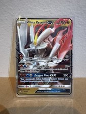 White Kyurem GX 48/70 Dragon Majesty Ultra Rare Pokémon TCG Half Art