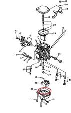 1 x Guarnizione Ciotola Galleggiante Carburatore Yamaha SR 500 91-95 Carb SR500
