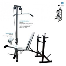 Getfit Force Bench 860 Panca richiudibile porta bilanciere crossfit palestra
