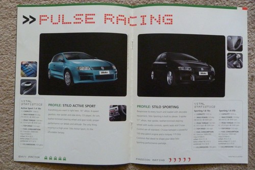 Fiat stilo sport brochure - stilo,