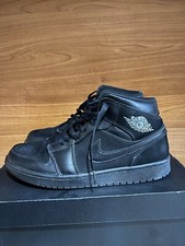 SCARPE Jordan 1 Mid TRIPLE BLACK 43 OFFERTA +++