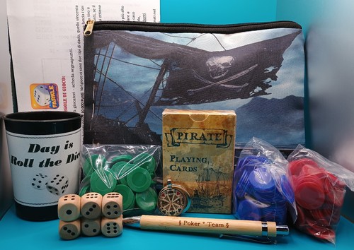 Poker set pirati - in, astuccio