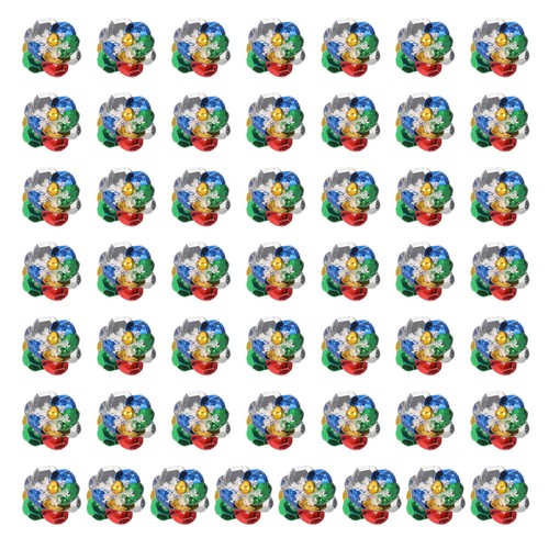 100 pcs perline fiori - pcs,