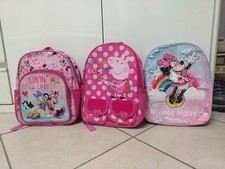 Set 3 Zaino Scuola Bambina Materna Infanzia Minnie Peppa Pig