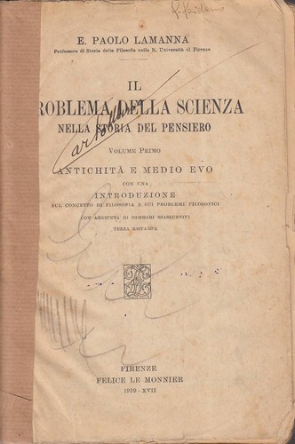 Lamanna problema della - lamanna,