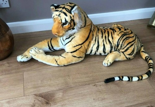 Large tiger giant lying - giant, soft