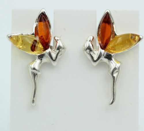 Orecchini fate ambra 925 - orecchini,