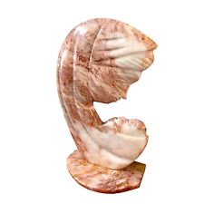 Scultura da Tavolo Madonna Natività Marmo Rosa Bomboniera Marble Statue H 25cm