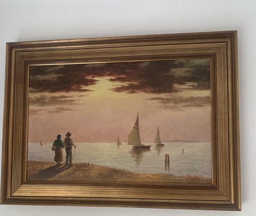 Quadro antico olio tela - quadro,