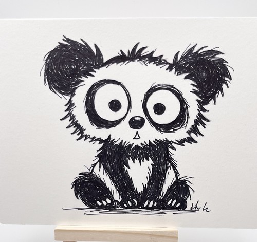 Ooak cartone animato panda - animato,